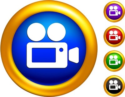 400x311 Video Clip Icon Clipart Image