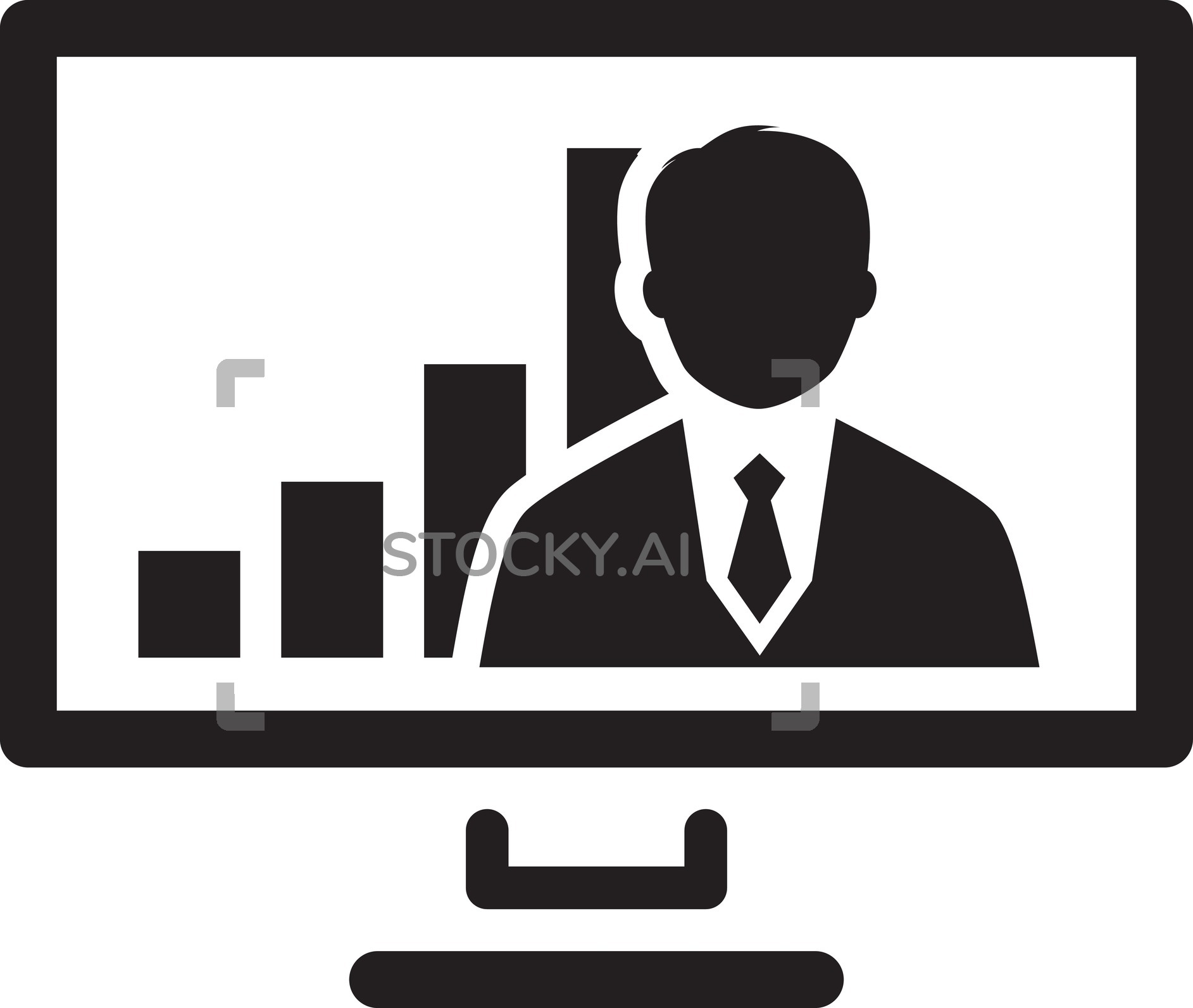 1885x1592 Image Of Video Conference Icon Business Concept Flat Design