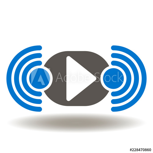 500x500 Play Wireless Wifi Signal Icon Vector Social Media Communication