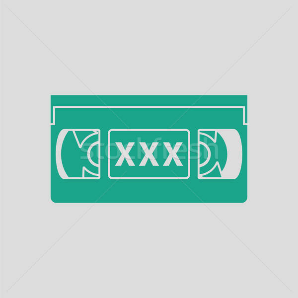 600x600 Video Cassette With Adult Content Icon Vector Illustration Pavel