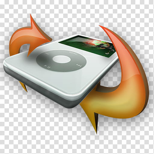512x512 Ipod Video Converter Icon Set, Ipod Video Converter Icon Orange