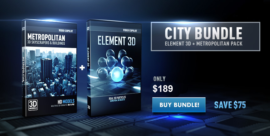 863x436 Video Copilot Metropolitan Element City Bundle
