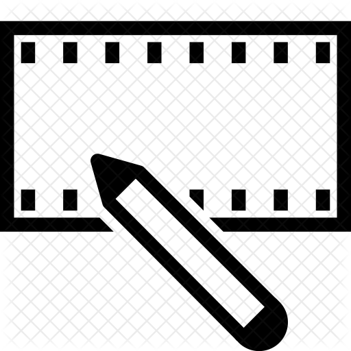 512x512 Video Editing Icon Of Line Style