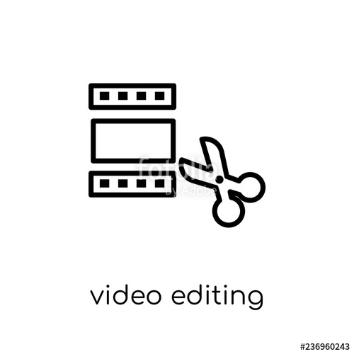 Video Editing Icon From Entertainment Collection Stock Image 500x500 Video Editing Icon From Entertainment Collection Stock Image