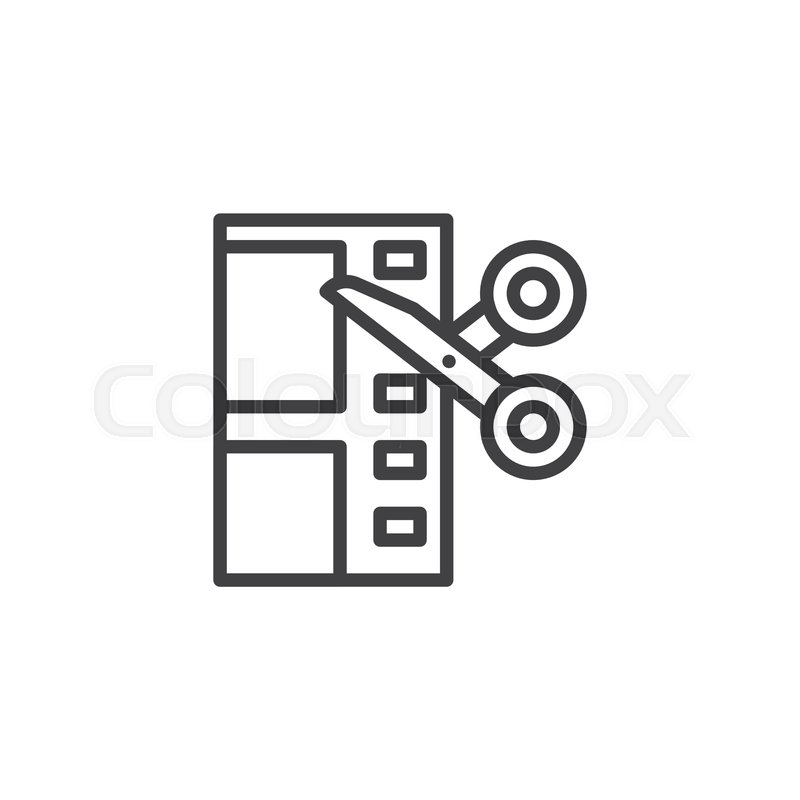 Video Editing Outline Icon Linear Stock Vector Colourbox 800x800 Video Editing Outline Icon Linear Stock Vector Colourbox