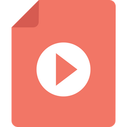 256x256 Video Icon Of Flat Style