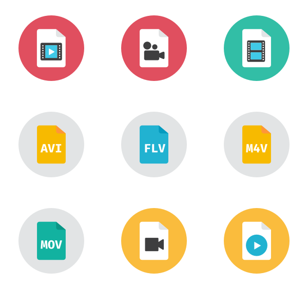 600x564 Video Icons