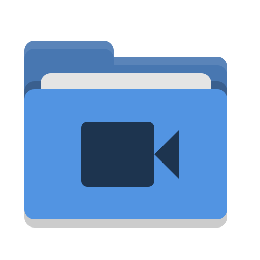 Folder, Blue, Video Icon Free Of Papirus Places 512x512 Folder, Blue, Video Icon Free Of Papirus Places