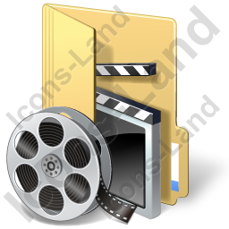 Folder Video Icon, Pngico Icons 256x256 Folder Video Icon, Pngico Icons