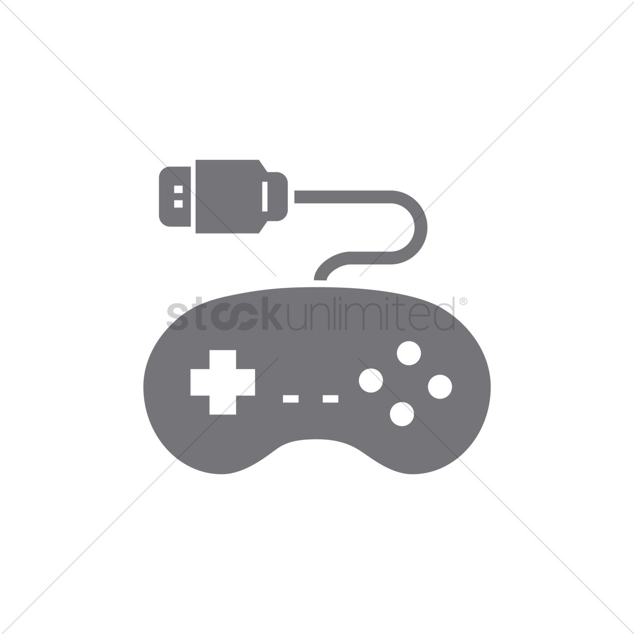 1300x1300 Gaming Controller Icon Vector Image