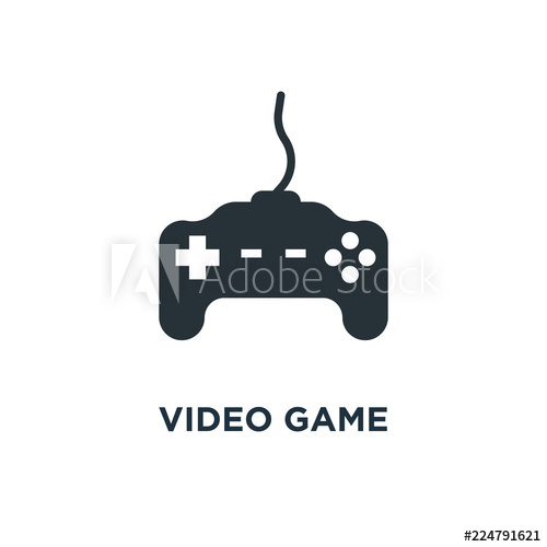 500x500 Video Game Controller Icon Joystick, Game Play Concept Symbol D