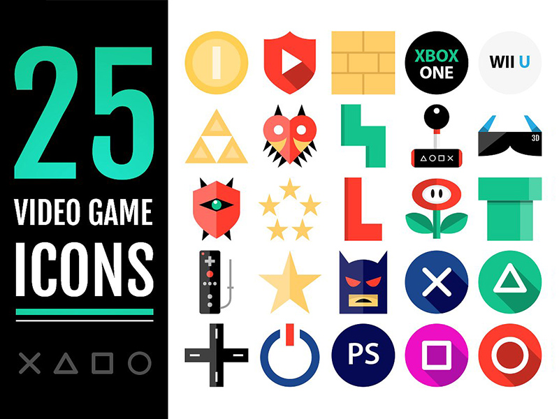 Video Game Flat Icons On Creative Market Free Icon Packs Ui 800x600 Video Game Flat Icons On Creative Market Free Icon Packs Ui