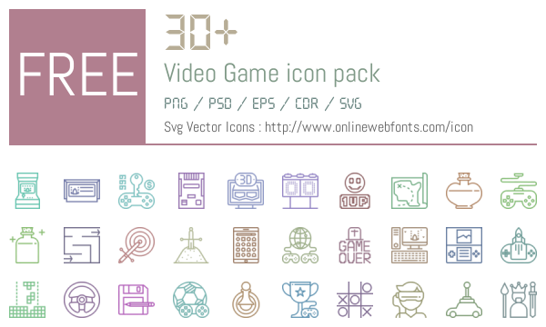 Video Game Icons Packs Free Downloads 600x360 Video Game Icons Packs Free Downloads