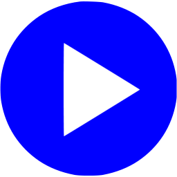 256x256 Blue Video Play Icon