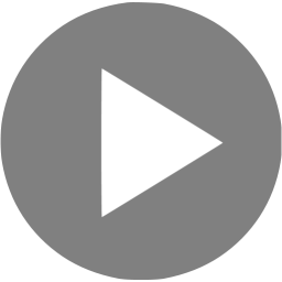 256x256 Gray Video Play Icon