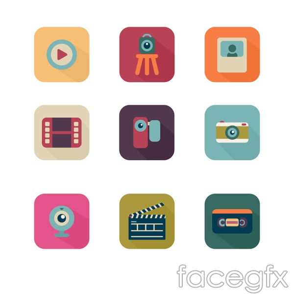 600x600 Photography And Video Icons Vector Over Millions Vectors, Stock