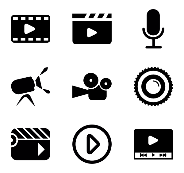 600x564 Video Player Icons