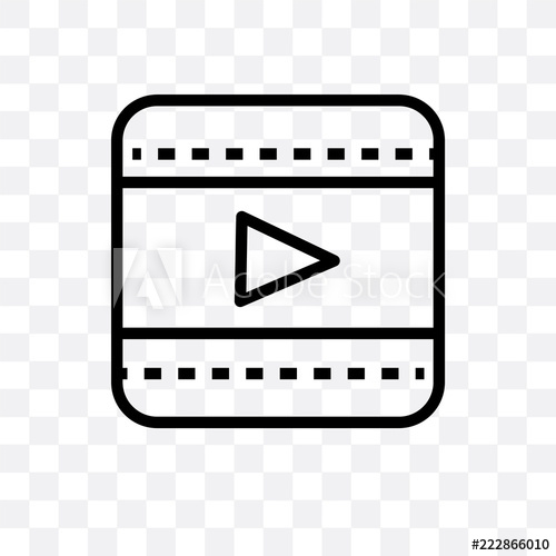 500x500 Play Video Button Icon Isolated On Transparent Background Simple