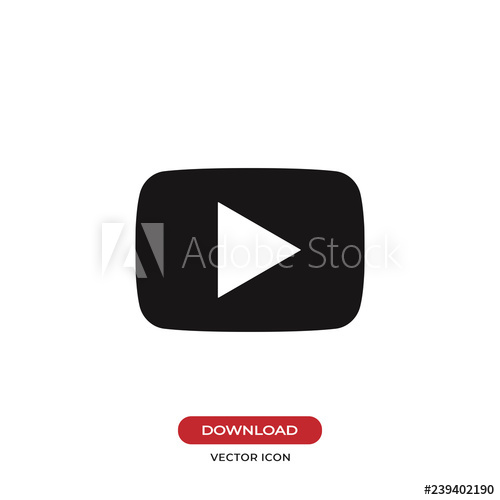 Video Play Button Icon at Vectorified.com | Collection of Video Play ...