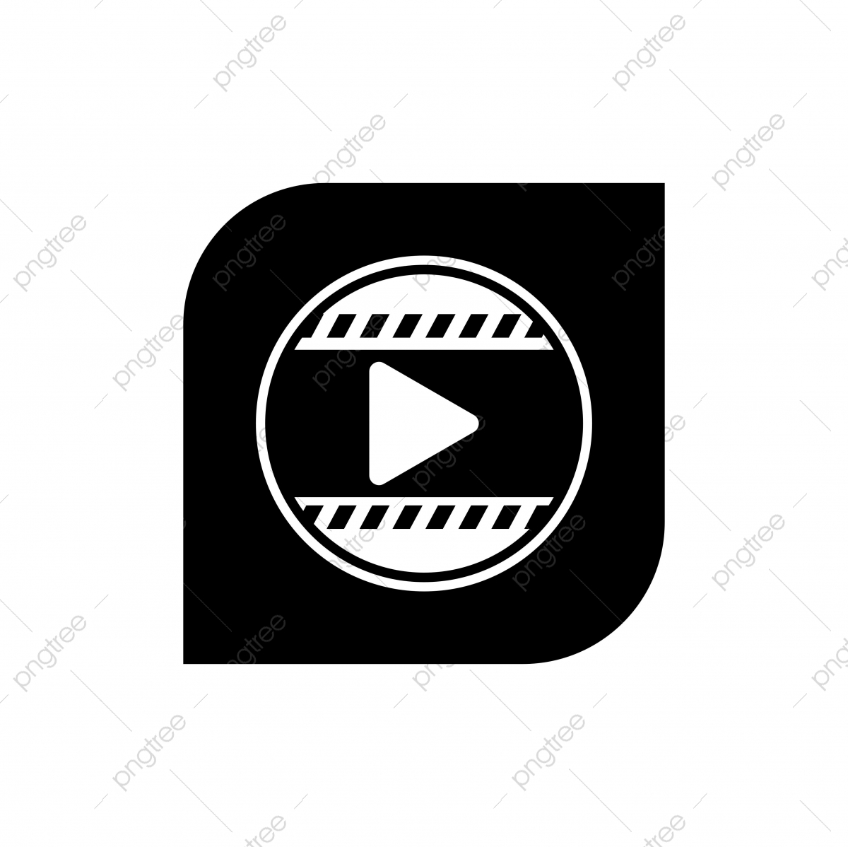 1200x1198 Play Video Icon, Video, Play, Icon Png And Vector With Transparent