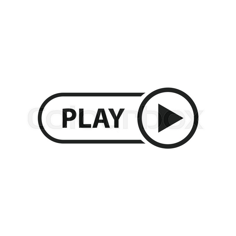800x800 Play Icon Vector Play Video Stock Vector Colourbox