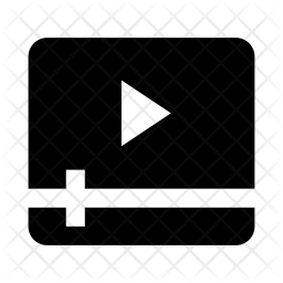 256x256 Video Player Icon Of Glyph Style