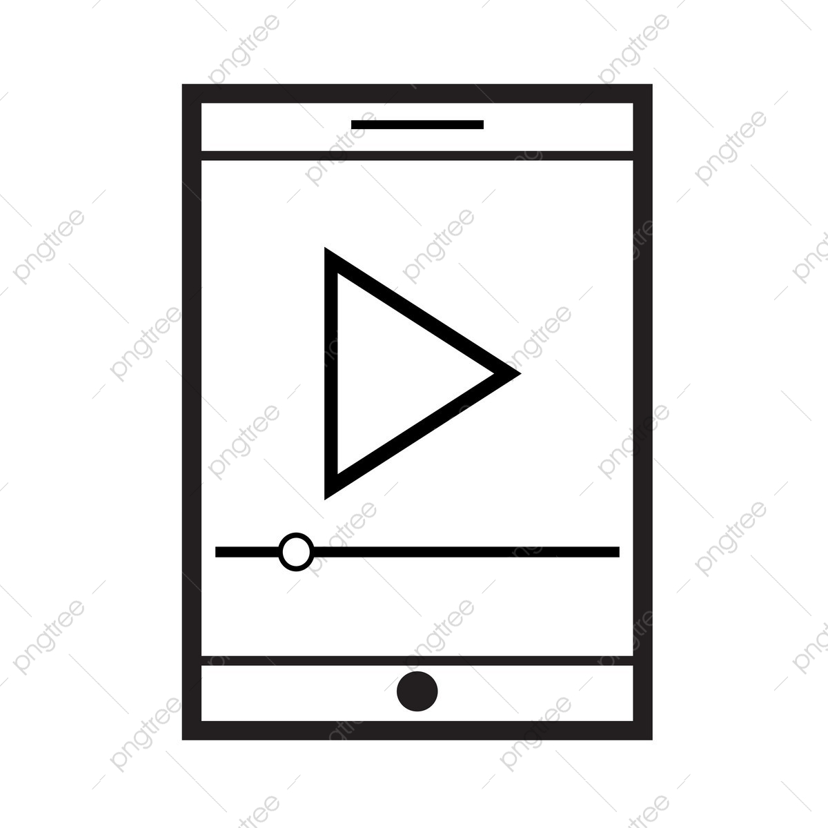 1200x1200 Video Stream Play Icon, Play, Stream, Video Png And Vector