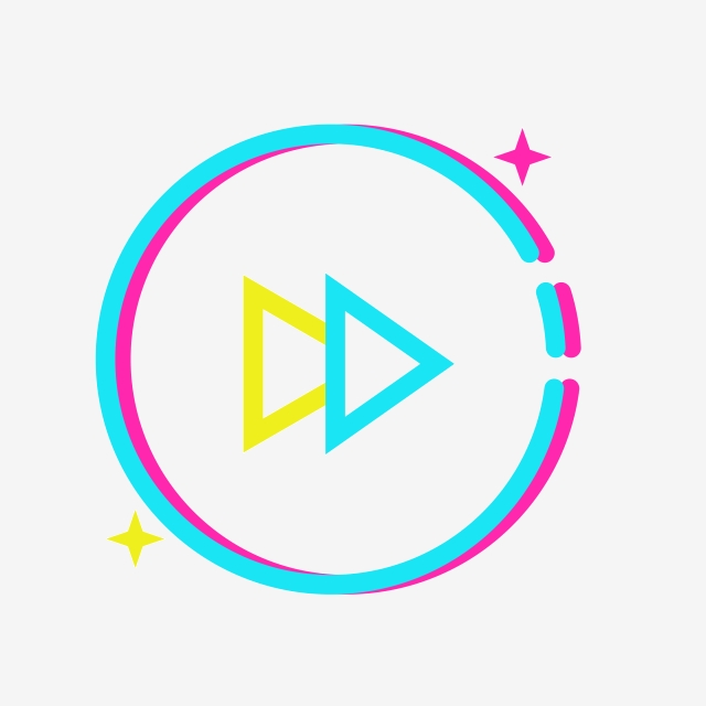640x640 Cartoon Video Player Icon, Video Playback, Music Playback, Play
