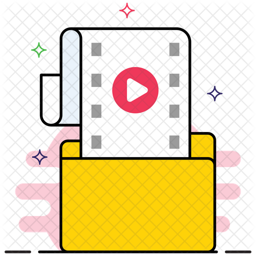 512x512 Video Production Icon Of Colored Outline Style