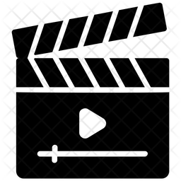 256x256 Video Production Icon Of Glyph Style