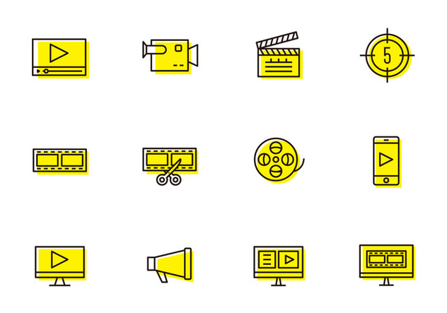 632x443 Video Production Icons Free Vector Download Cannypic