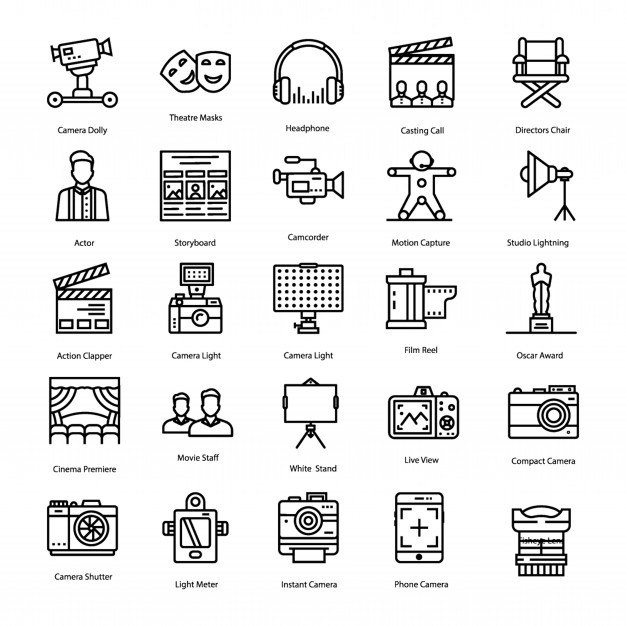 626x626 Video Production Icons Set Vector Premium Download