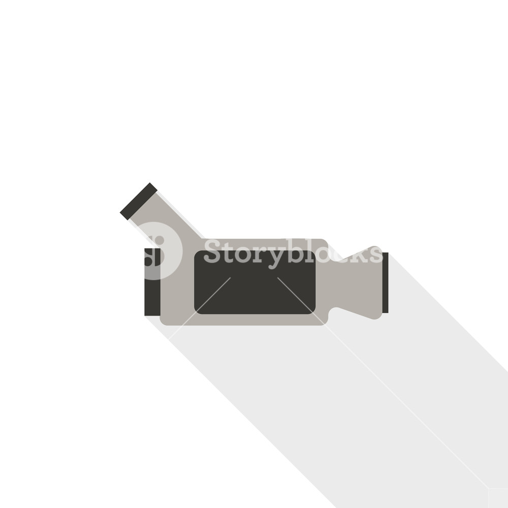 1000x1000 Video Camera Icon In Flat Style With Long Shadow Video Recording