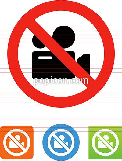 400x527 No Video Recording Icon