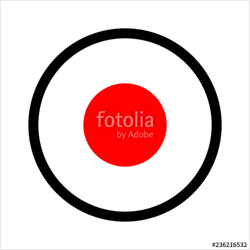 500x500 Record Button Icon, Audio Video Recording Start Button Stock