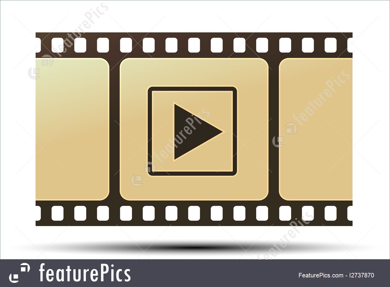 1300x958 Photo And Video Reel With Play Icon