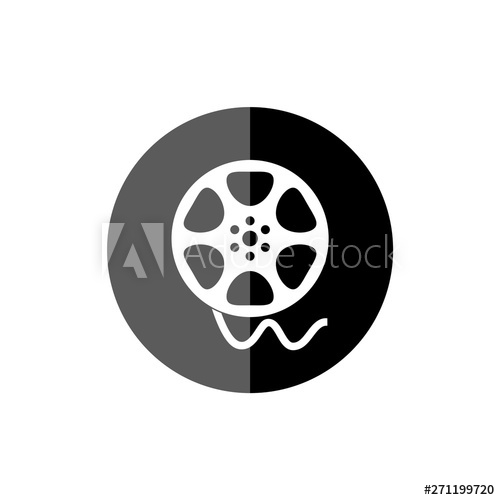 500x500 Film Reel Movie, The Video Icon, Movie Symbol