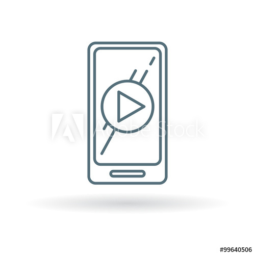 Smartphone Media Play Icon Mobile Device Multimedia Sign 500x500 Smartphone Media Play Icon Mobile Device Multimedia Sign