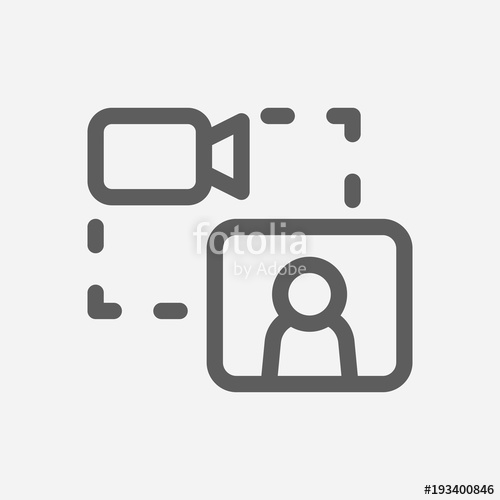 Stream Video Vlog Icon Line Symbol Isolated Vector Illustration 500x500 Stream Video Vlog Icon Line Symbol Isolated Vector Illustration