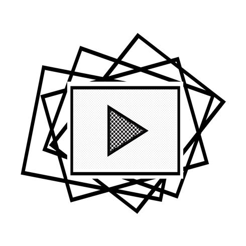 Video Stream Play Icon Vector 490x490 Video Stream Play Icon Vector