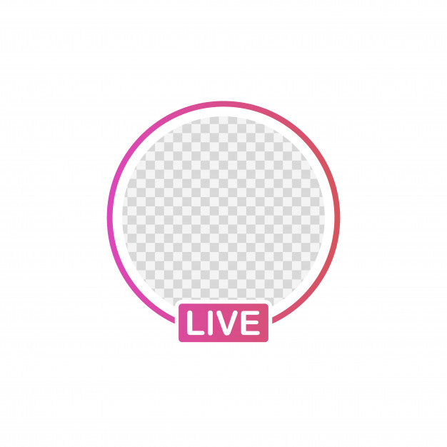 626x626 Social Media Icon Avatar Frame Live Stories User Video Streaming