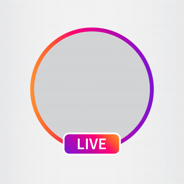626x626 Social Media Icon Avatar Live Video Streaming Vector Premium