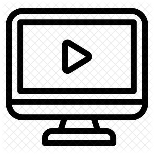 512x512 Video Streaming Icon Of Line Style