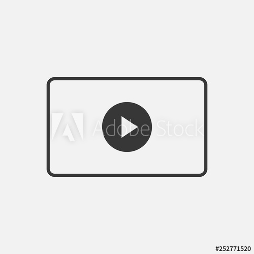 500x500 Video Streaming Vector Icon
