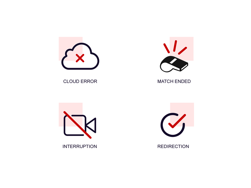 800x600 Live Video Streaming Icons