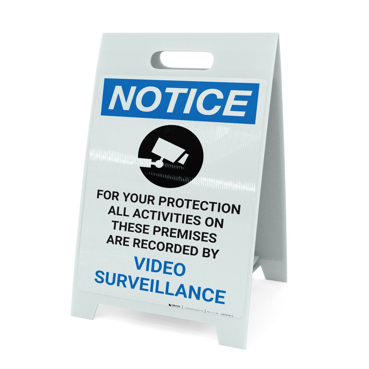 1280x1280 Notice All Activities Recorded Video Surveillance Video Camera