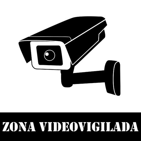 Surveillance Camera With Text In Spanish Video Surveillance Vector 450x450 Surveillance Camera With Text In Spanish Video Surveillance Vector