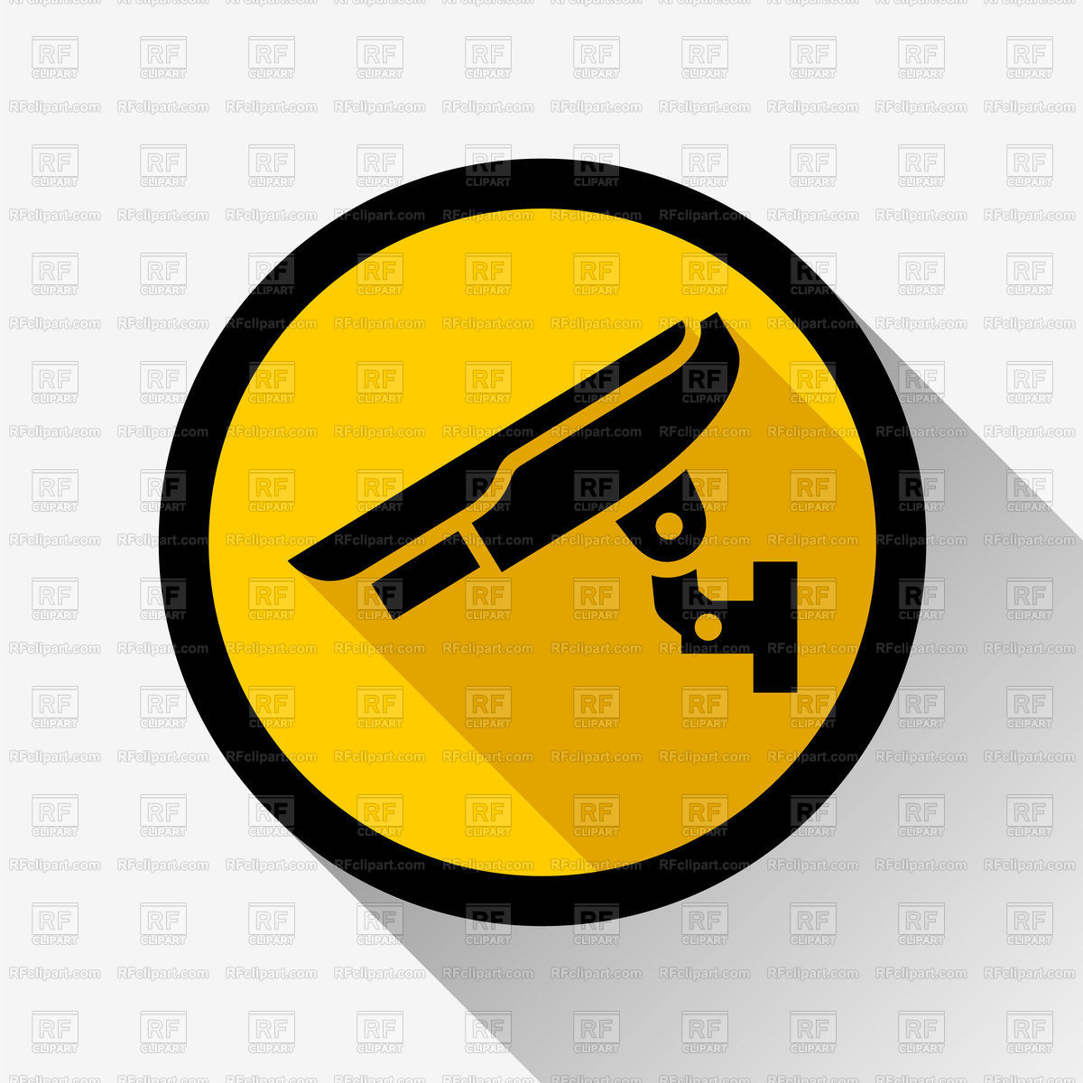 Video Surveillance Simple Icon Vector Image Of Icons And Emblems 1200x1200 Video Surveillance Simple Icon Vector Image Of Icons And Emblems