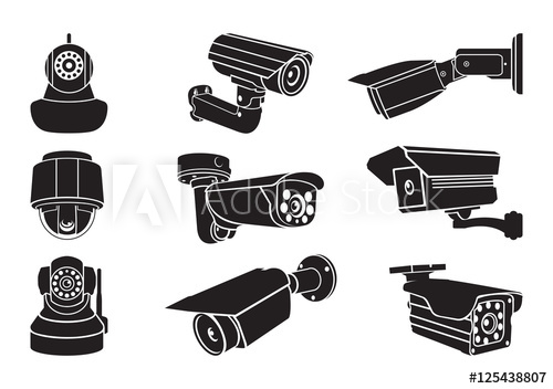Cctv Camera Icons, Video Surveillance Camera 500x352 Cctv Camera Icons, Video Surveillance Camera