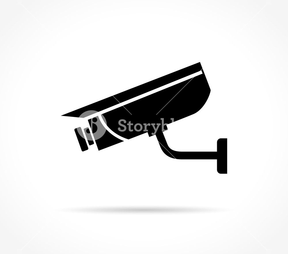 Illustration Of Video Surveillance Icon On White Background 1000x882 Illustration Of Video Surveillance Icon On White Background